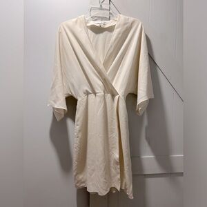 Classic and Elegant Oak + Fort Ivory Dress Size S